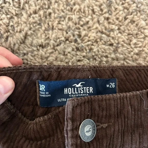 Hollister ultra high rise corduroy pants women’s 3R or 26 - Picture 2 of 3